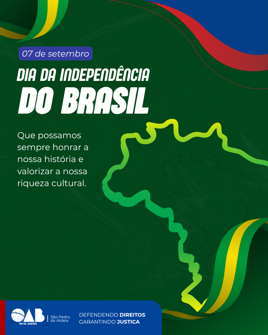 Veja como fica o funcionamento da OAB São Pedro da Aldeia e dos Tribunais nesse feriado.